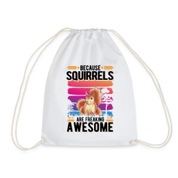 Cadeau Écureuil Écureuil Gris Écureuil - Sac de sport léger - blanc - Devant