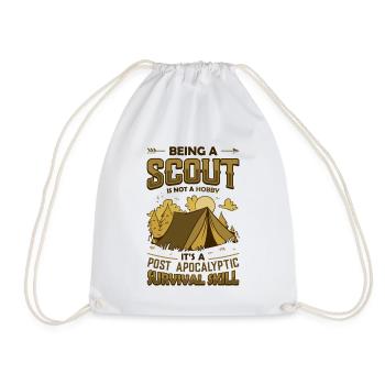 Est une compétence de survie post-apocalyptique Scouting - Sac de sport léger - blanc - Devant