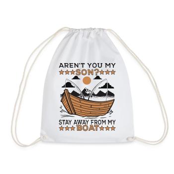 Fishing Family - Drawstring Bag - white - Front