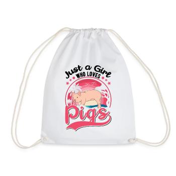 Pigs Filles Éleveurs de porcs - Sac de sport léger - blanc - Devant