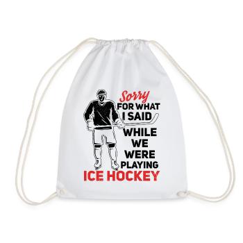 Sorry for what I said as - Drawstring Bag - white - Front