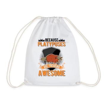 Platypus Gift Platypus - Drawstring Bag - white - Front