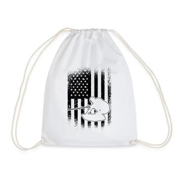 Wakeboard Wakeboarding Wakeboarder Idée Cadeau - Sac de sport léger - blanc - Devant