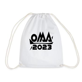 Grand-mère 2023 - Cadeau grand-mère - Sac de sport léger - blanc - Devant