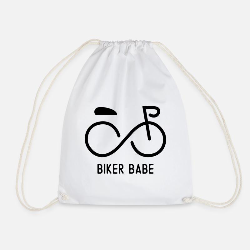Biker Babe - Turnbeutel - Weiß