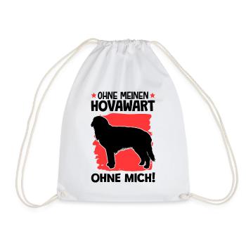 Ohne Hovawart ohne mich deutscher Bauernhund - Turnbeutel - Weiß - Vorne