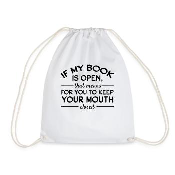 Book Reading Books Library Book Lover Funny Book - Turnbeutel - Weiß - Vorne