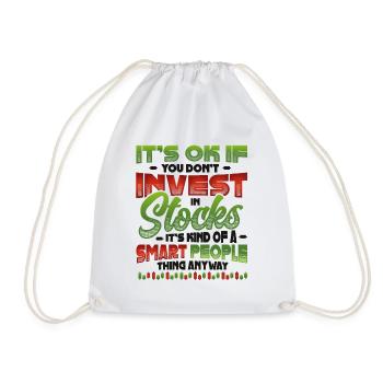 Investieren Sie, Stock Market Investor. - Turnbeutel - Weiß - Vorne