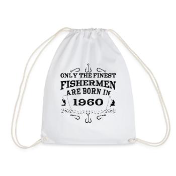 Angler Jahrgang 1960 Geburtstag geboren - Turnbeutel - Weiß - Vorne
