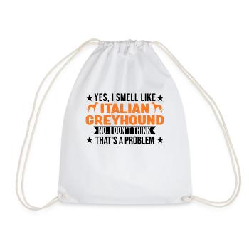 Odeur de lévrier italien - Sac de sport léger - blanc - Devant