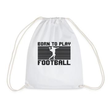 football rugby - Drawstring Bag - white - Front