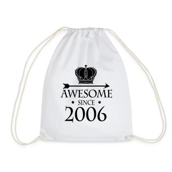 Jahrgang 2006 - Fantastisch seit 2006 - Turnbeutel - Weiß - Vorne