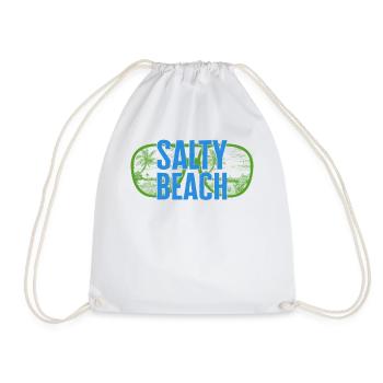 Chemise de lunettes de soleil Salty Beach, vacances en famille - Sac de sport léger - blanc - Devant