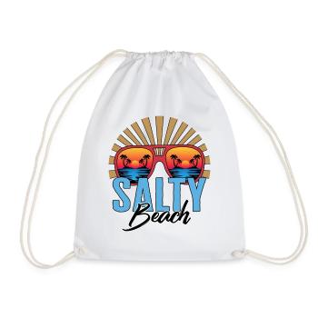 Chemise de lunettes de soleil Salty Beach, vacances en famille - Sac de sport léger - blanc - Devant