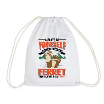 Ferret Lover Ferret Cadeau - Sac de sport léger - blanc - Devant