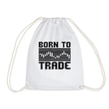 Trading - Drawstring Bag - white - Front