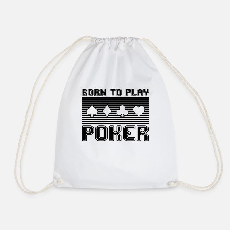 Poker - Sac de sport léger - blanc