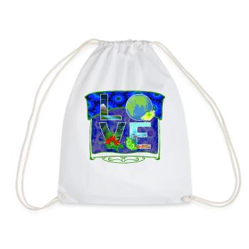 Love World Earth Day Chemise environnementale, cadeau - Sac de sport léger - blanc - Devant