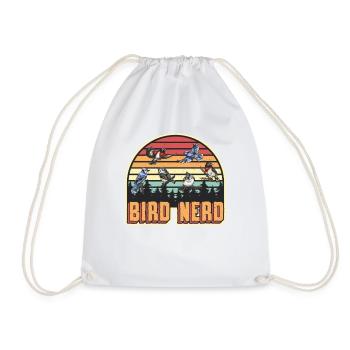 Observation des oiseaux Nerd - Sac de sport léger - blanc - Devant
