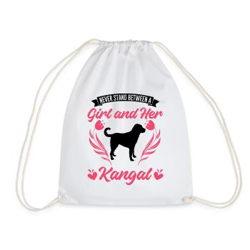 Kangal Girl Chien de berger anatolien - Sac de sport léger - blanc - Devant