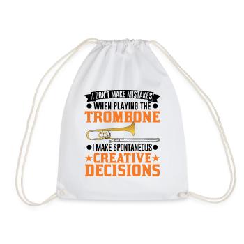 Trombone Creative Decisions Tromboniste - Sac de sport léger - blanc - Devant