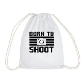 Photograph - Drawstring Bag - white - Front