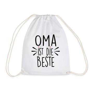 Oma Ist Die Beste - Turnbeutel - Weiß - Vorne
