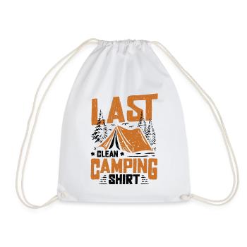 Drôle de câpre, dernier camping propre. - Sac de sport léger - blanc - Devant
