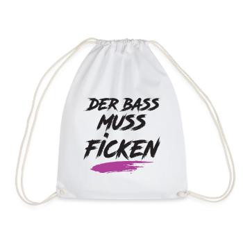 Der Bass Muss F***** Festival - Turnbeutel - Weiß - Vorne