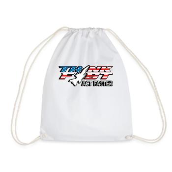 Jet Fighter Pilot Think Fast Act Faster Aviation - Drawstring Bag - white - Front