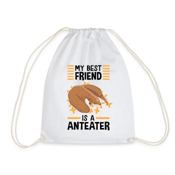 Ameisenbär ist mein Freund Ameisenfresser - Turnbeutel - Weiß - Vorne