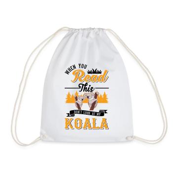 Koala Gift Koala Bear - Drawstring Bag - white - Front