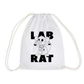 Laboratory Technician Lab Rat Science Gift Idea - Drawstring Bag - white - Front