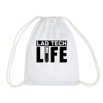 Laboratory Laboratory Technician Lab Tech Life Gift Idea - Drawstring Bag - white - Front