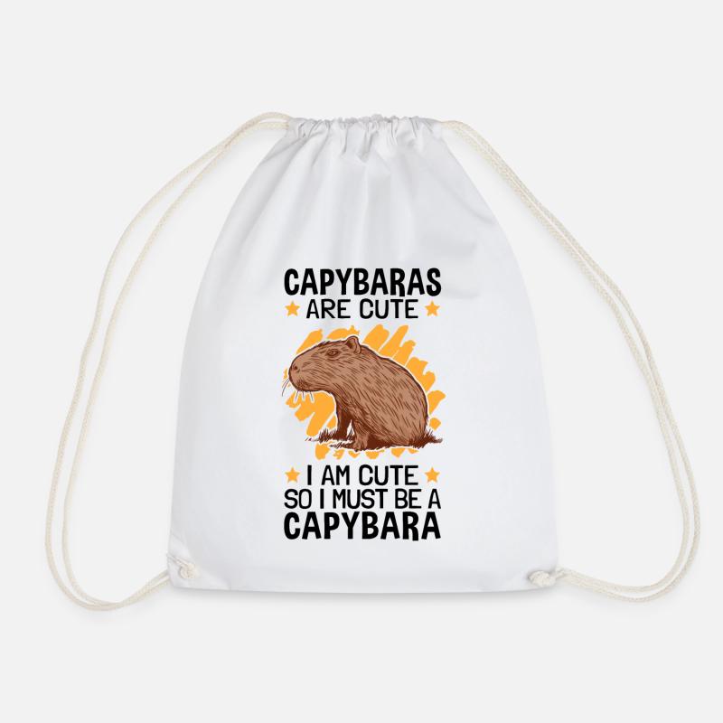 Ich bin ein Capybara Wasserschwein - Turnbeutel - Weiß