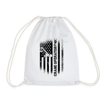 Grutier Ouvrier de la construction Grutier Job Idée cadeau - Sac de sport léger - blanc - Devant