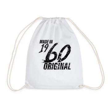 Made In 1960 Geburtsjahr 1960 Geburtstag Damen - Turnbeutel - Weiß - Vorne