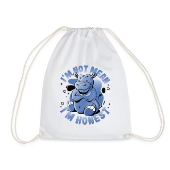 Je ne suis pas méchant que je suis honnête et franc parleur - Sac de sport léger - blanc - Devant