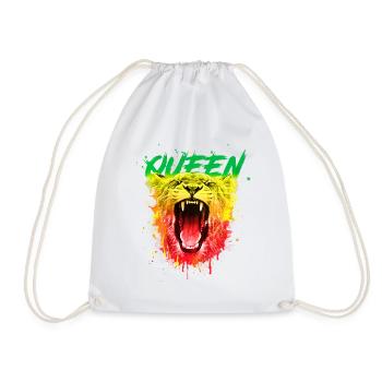 Lion Lion Reine Reine Cadeau Confiant - Sac de sport léger - blanc - Devant