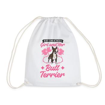 Bull Terrier Fille Miniature Bull Terrier - Sac de sport léger - blanc - Devant