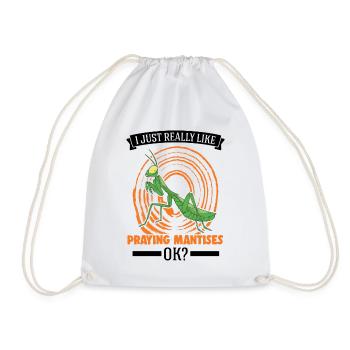Mante religieuse Cadeau Mante Mante Mante Mante Fangschrecke - Sac de sport léger - blanc - Devant