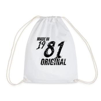 Fait En 1981 Année de naissance 1981 Anniversaire Femmes - Sac de sport léger - blanc - Devant