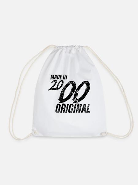 Made In 2000 Geburtsjahr 2000 Geburtstag Damen - Turnbeutel - Weiß