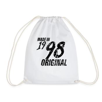 Fait En 1998 Année de naissance 1998 Anniversaire Femmes - Sac de sport léger - blanc - Devant