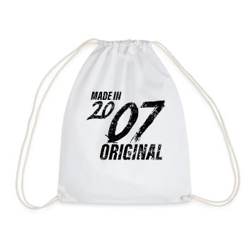 Fait En 2007 Année de naissance 2007 Anniversaire Femmes - Sac de sport léger - blanc - Devant
