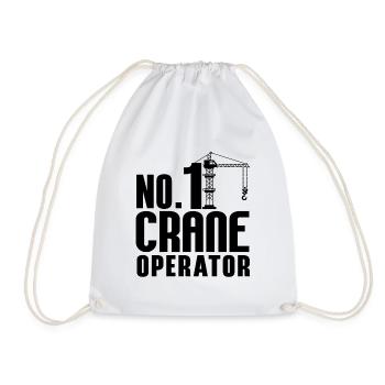 Grutier Construction Construction Profession Idée cadeau - Sac de sport léger - blanc - Devant