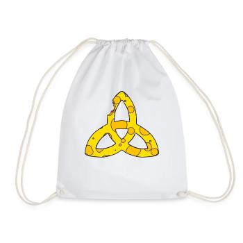 Keltisches Symbol Triqueta Endlos Geschenk - Turnbeutel - Weiß - Vorne
