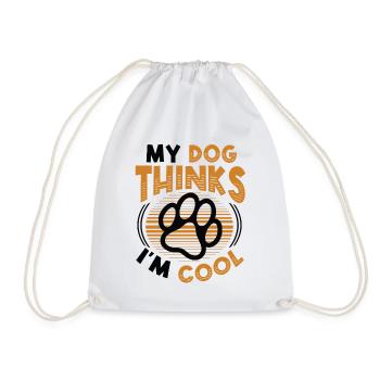 Mon chien pense que je suis cool. - Sac de sport léger - blanc - Devant