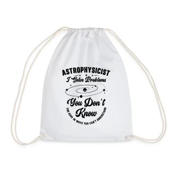 Astrophysicien Je résous des problèmes Drôle - Sac de sport léger - blanc - Devant