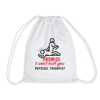 Physiothérapeute Drôle de promesse que je - Sac de sport léger - blanc - Devant